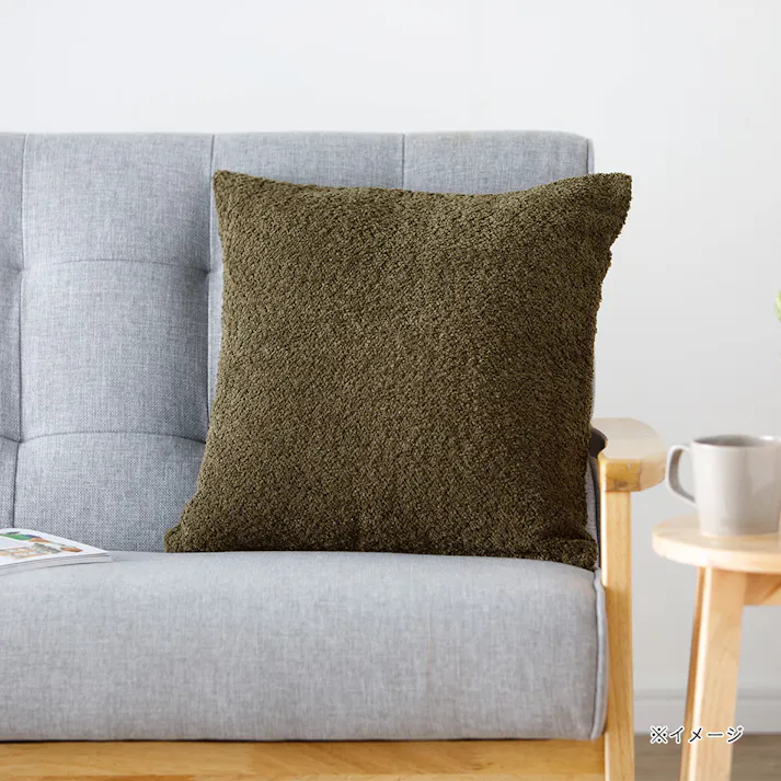 クッションカバー シェニール グリーン※カバーのみ