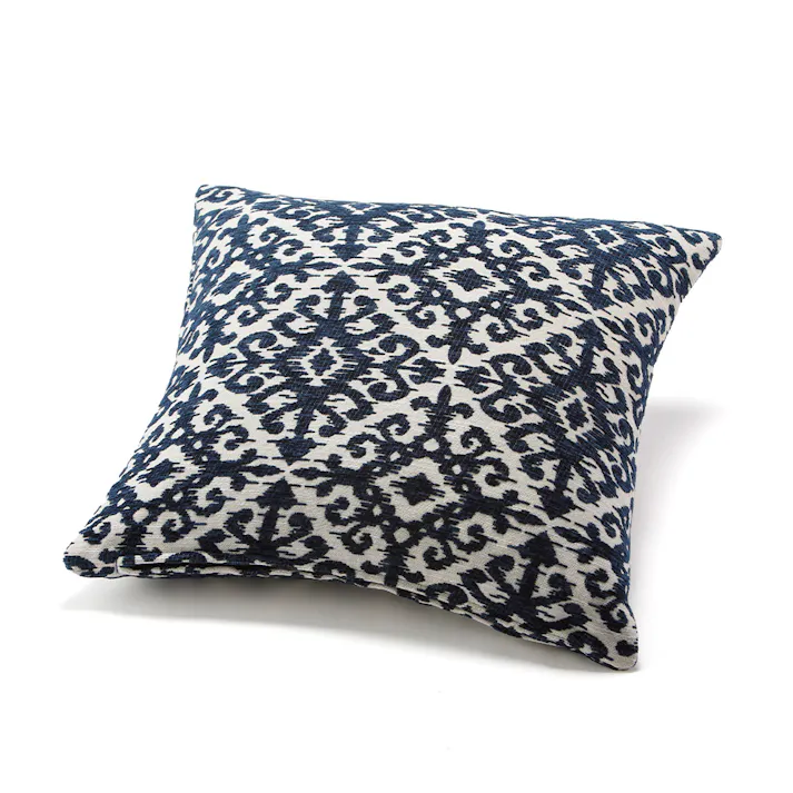 クッションカバー アラベスク ネイビー※カバーのみ