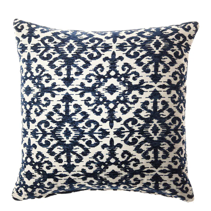 クッションカバー アラベスク ネイビー※カバーのみ
