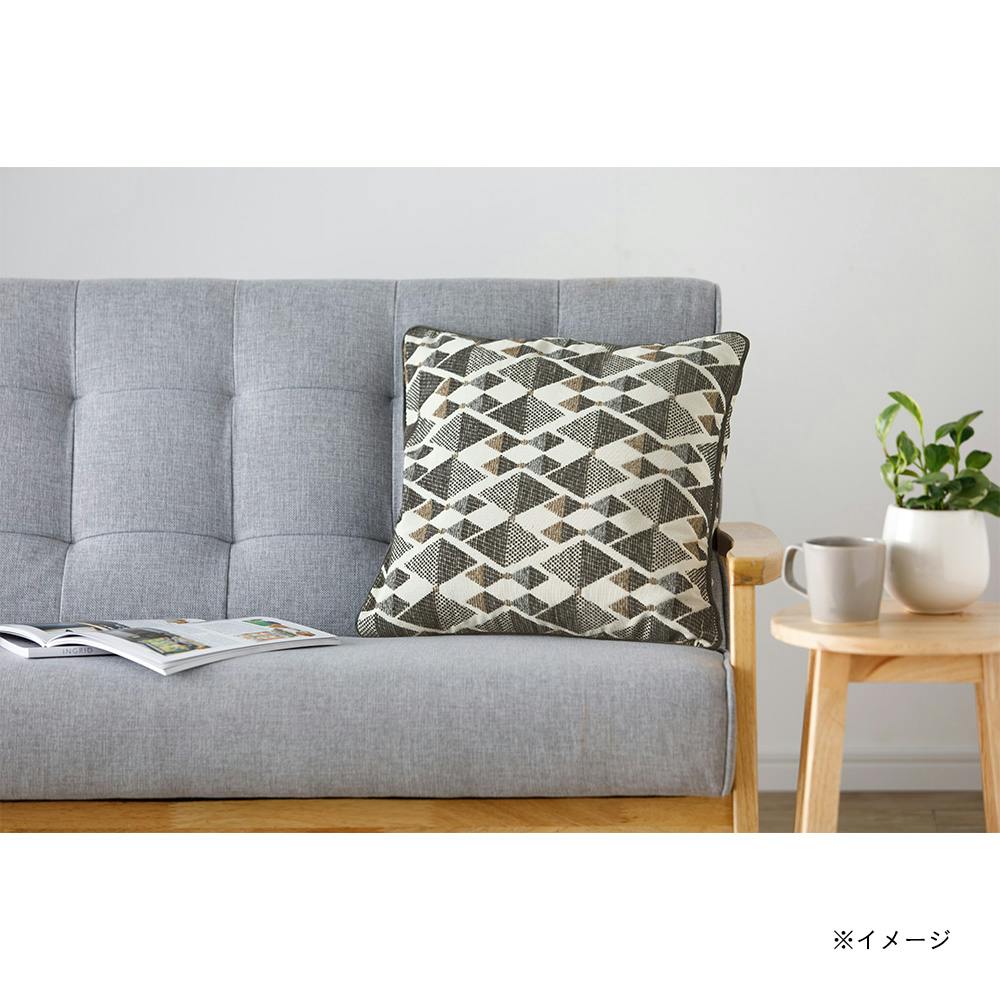 クッションカバー 幾何ブラック※カバーのみ | クッション 通販