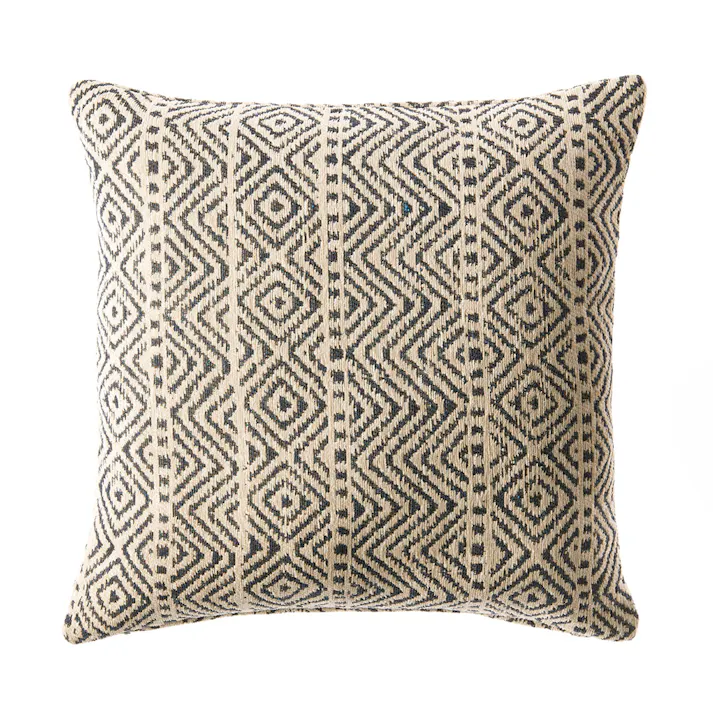 クッションカバー スクエアドット グレー※カバーのみ