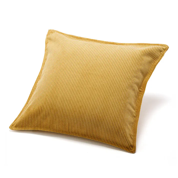 クッションカバー リブ イエロー※カバーのみ