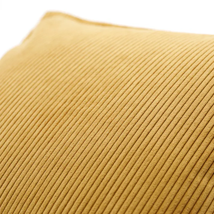 クッションカバー リブ イエロー※カバーのみ