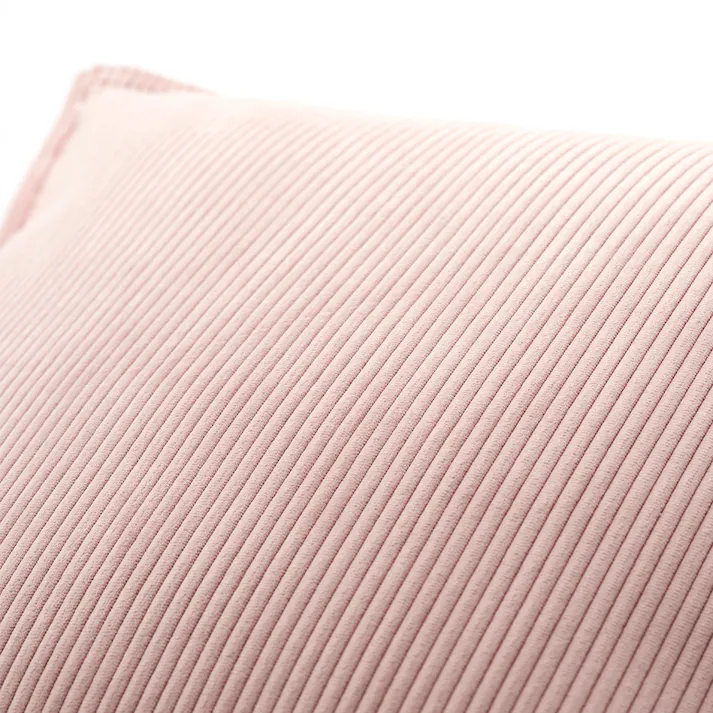 クッションカバー リブ ピンク※カバーのみ