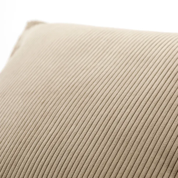 クッションカバー リブ ベージュ※カバーのみ