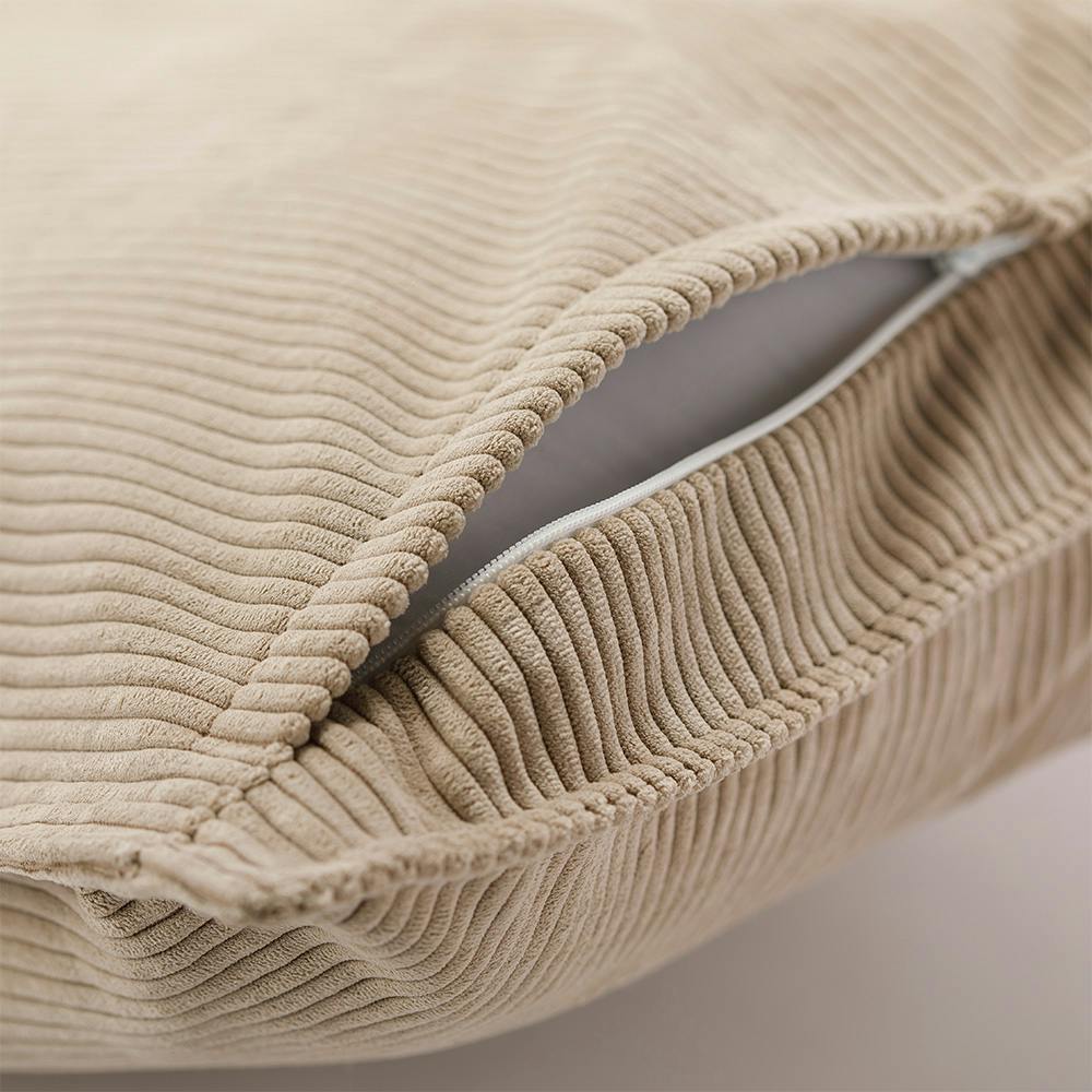 クッションカバー リブ ベージュ※カバーのみ | クッション 通販