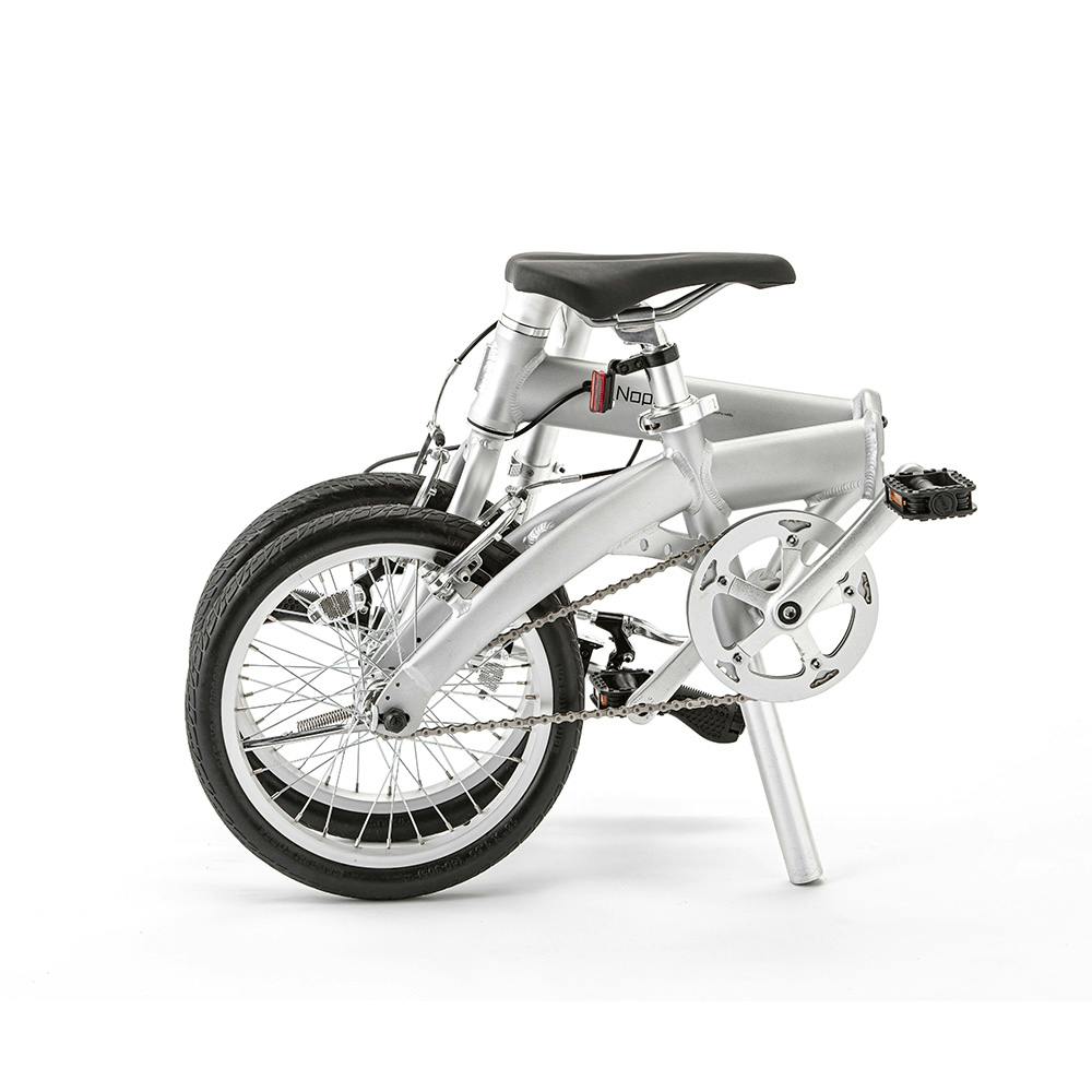 自転車】Nopa パンクしない折りたたみ自転車 16型 シルバー
