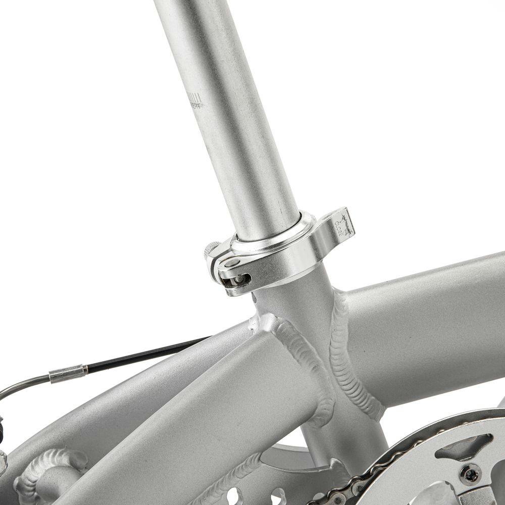 自転車】Nopa パンクしない折りたたみ自転車 16型 シルバー