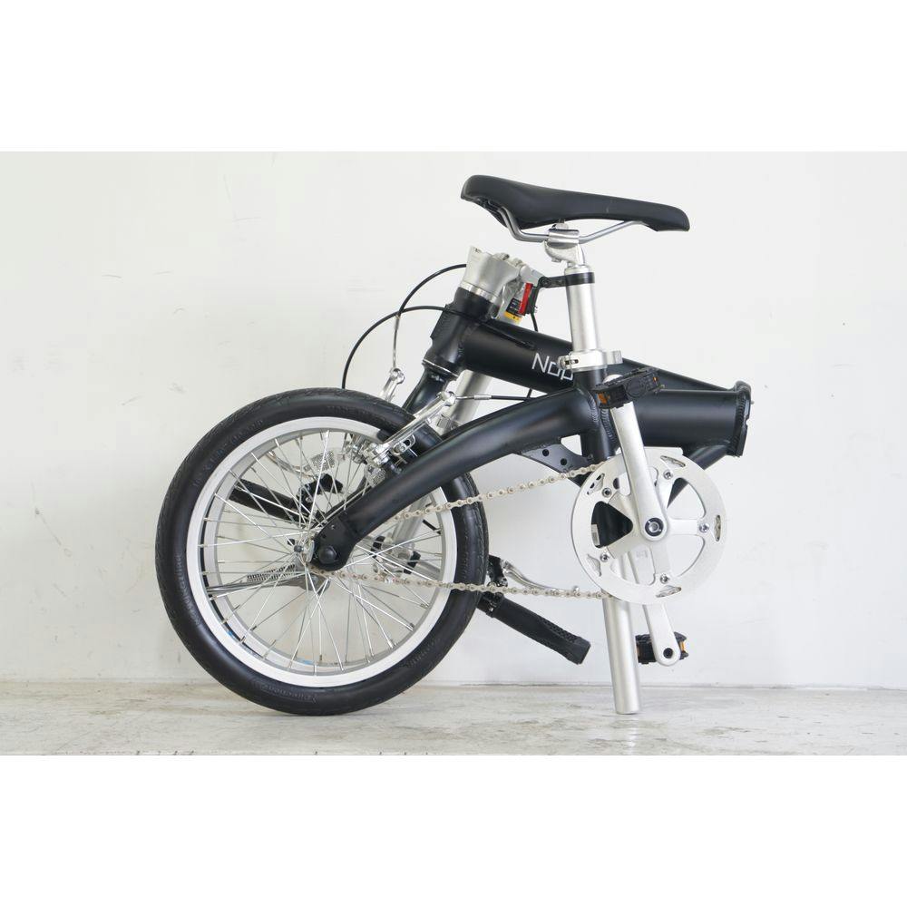 自転車】Nopa パンクしない折りたたみ自転車 16型 ブラック