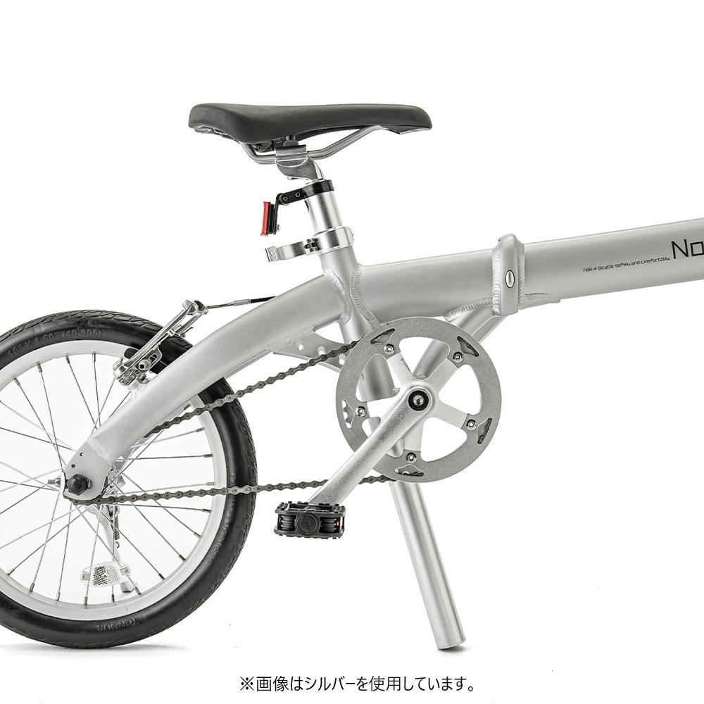 自転車】Nopa パンクしない折りたたみ自転車 16型 ブラック