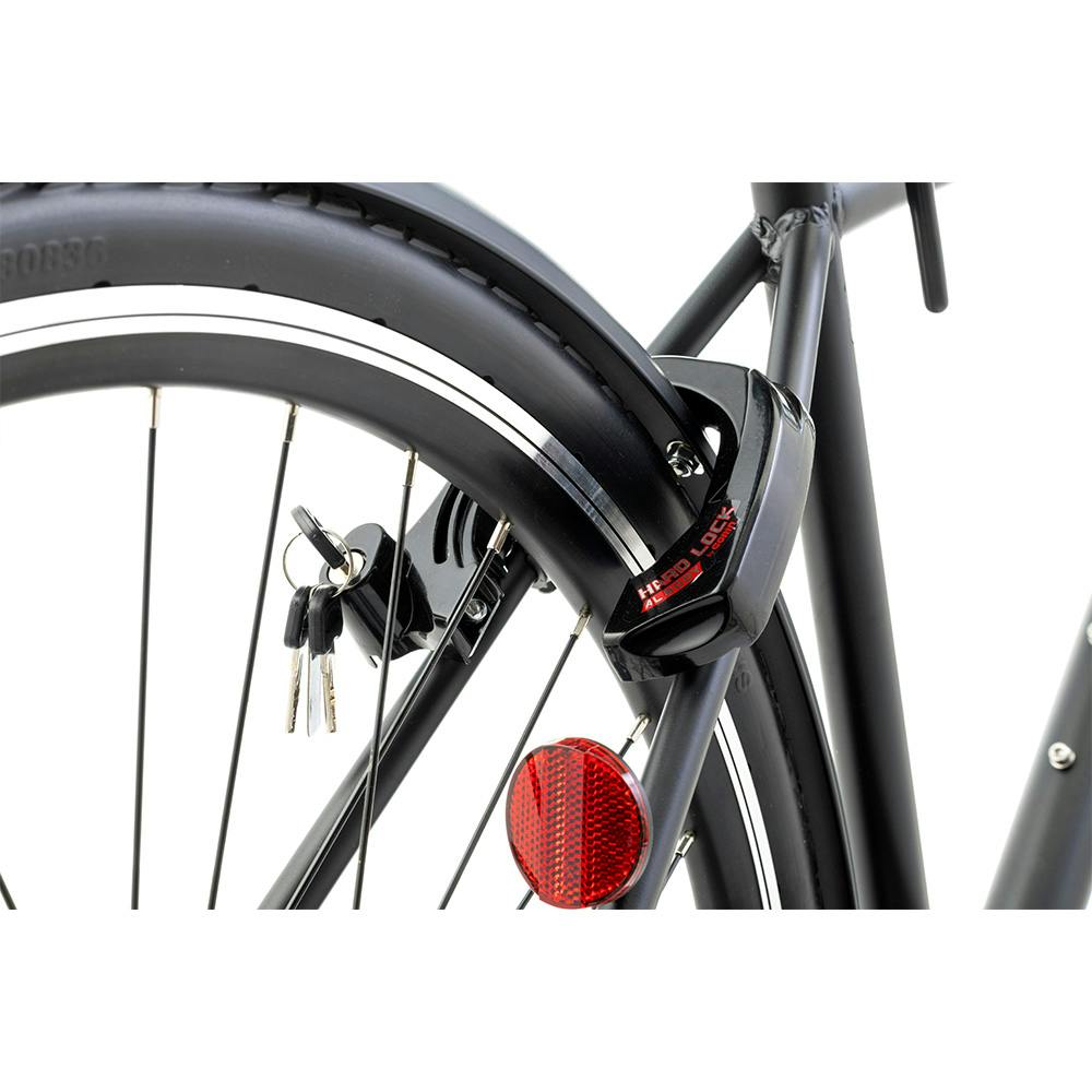 自転車】Nopa パンクしないクロスバイク 27型 外装6段 ブラック