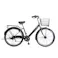 【自転車】Nopa パンクしない軽快車 27.5型 外装6段 ブラック