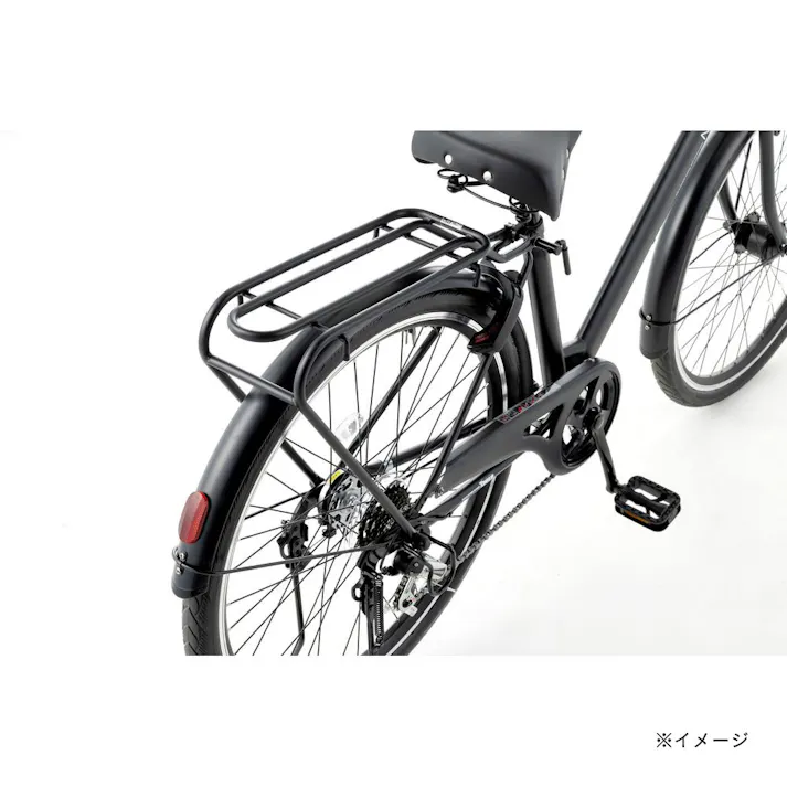 【自転車】Nopa パンクしない軽快車 27.5型 外装6段 オリーブ