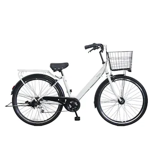 【自転車】Nopa パンクしない軽快車 27.5型 外装6段 ホワイト