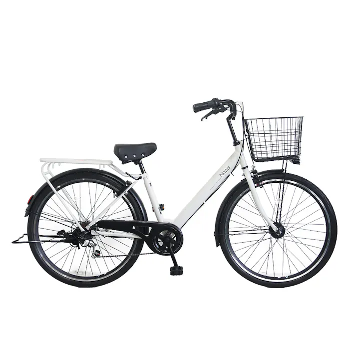 【自転車】Nopa パンクしない軽快車 27.5型 外装6段 ホワイト