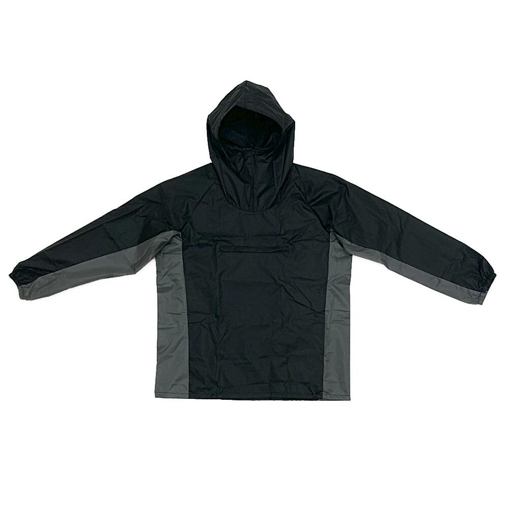 撥水リップストップヤッケ L ブラック