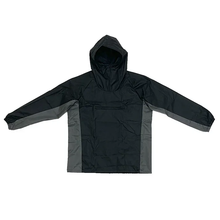 撥水リップストップヤッケ LL ブラック