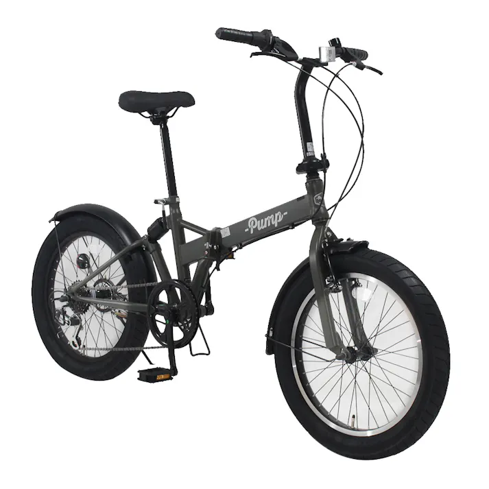 【自転車】折りたたみ自転車 Pump バンプ 20型 外装6段 カーキ