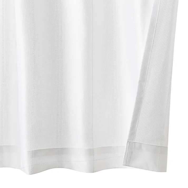 遮熱・ミラー レースカーテン ストライプ 150×175cm 2枚組