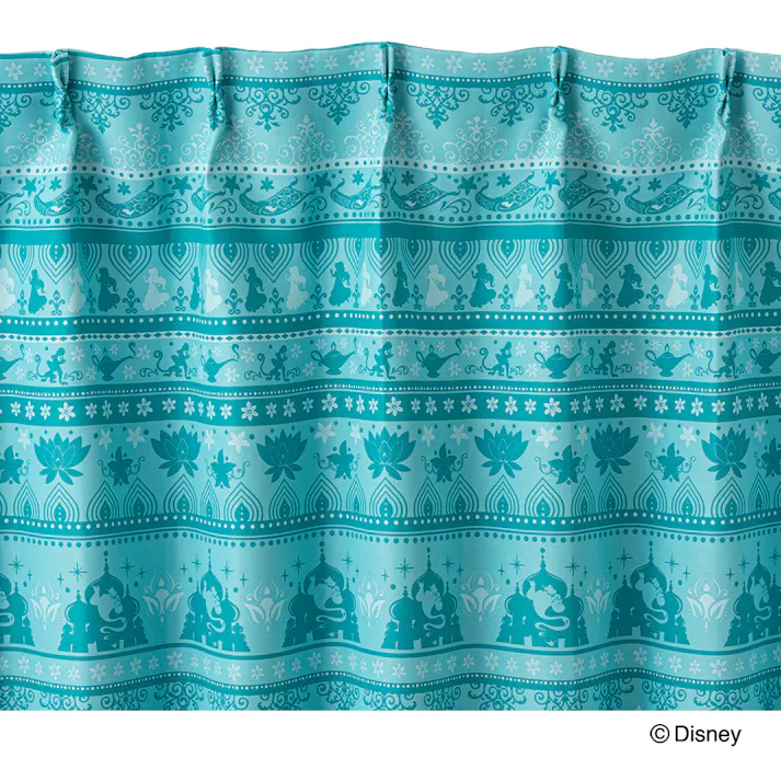 ディズニー カーテン ジャスミン 100×135cm 2枚組 洗濯OK 遮光率 99.65%【別送品】