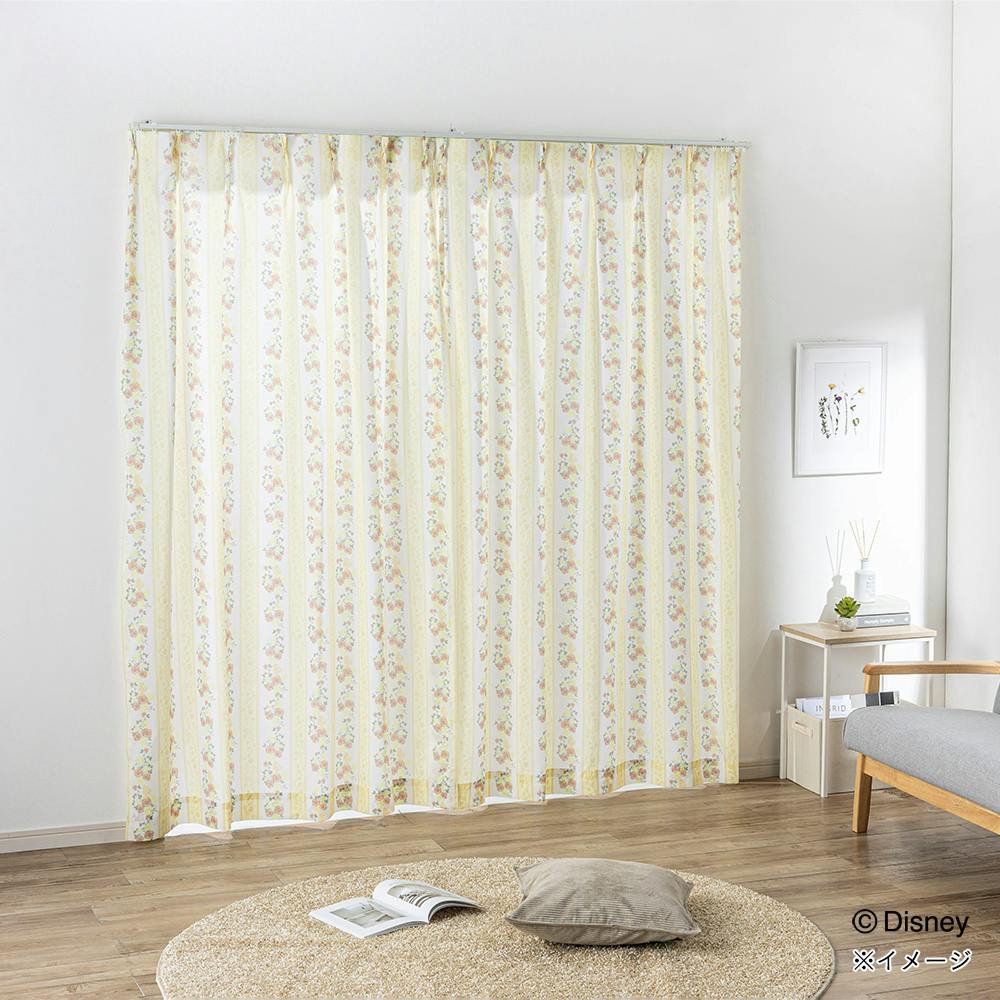 ディズニー レースカーテン ベル 100×208cm 2枚組 洗濯OK UVカット率 82.0% レースカーテン 巾100cm × 丈208cm ディズニー レースカーテン ベル 100×208cm 2枚組 洗濯OK UVカット率 82.0% レースカーテン 巾100cm × 丈208cm