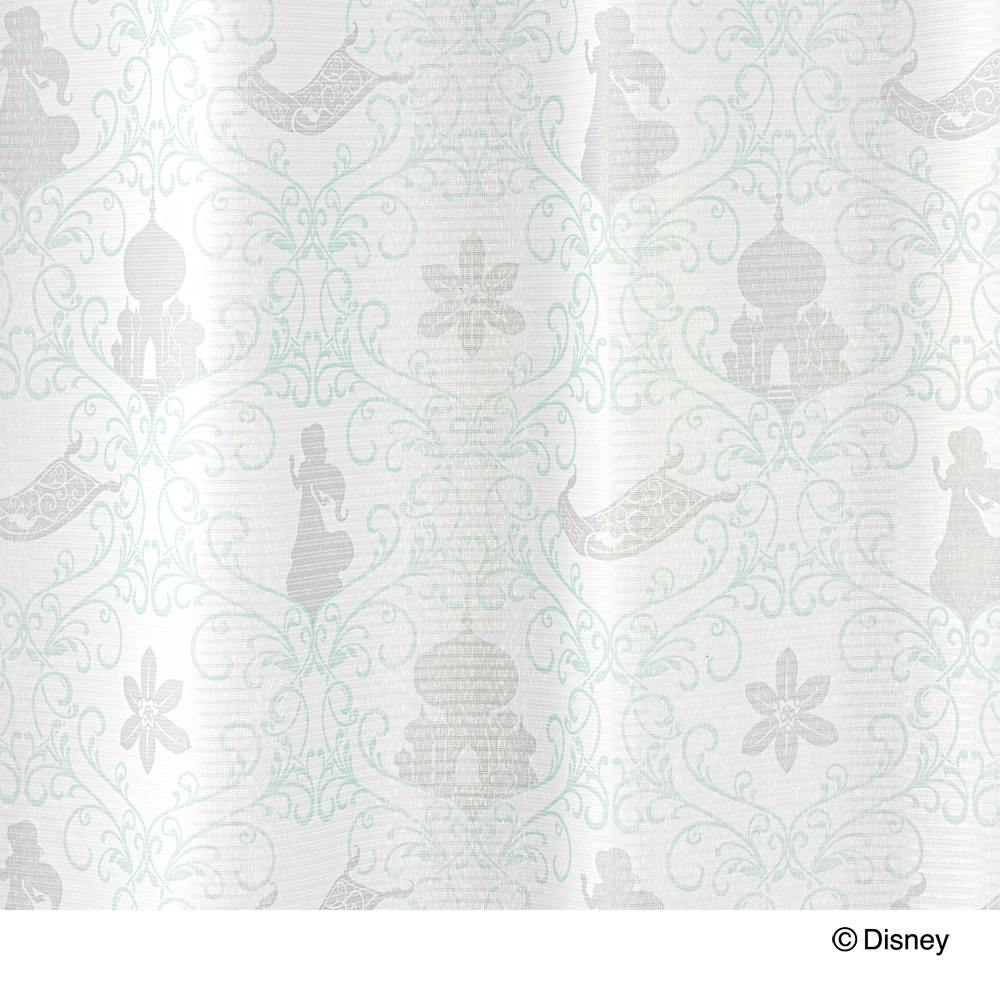 ディズニー レースカーテン ジャスミン 100×175cm 2枚組 洗濯OK UV