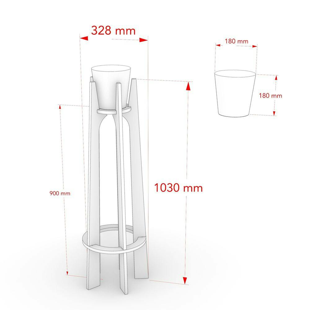 CDM】ハイプランタースタンド L【別送品】 | 鉢・プランター・花台