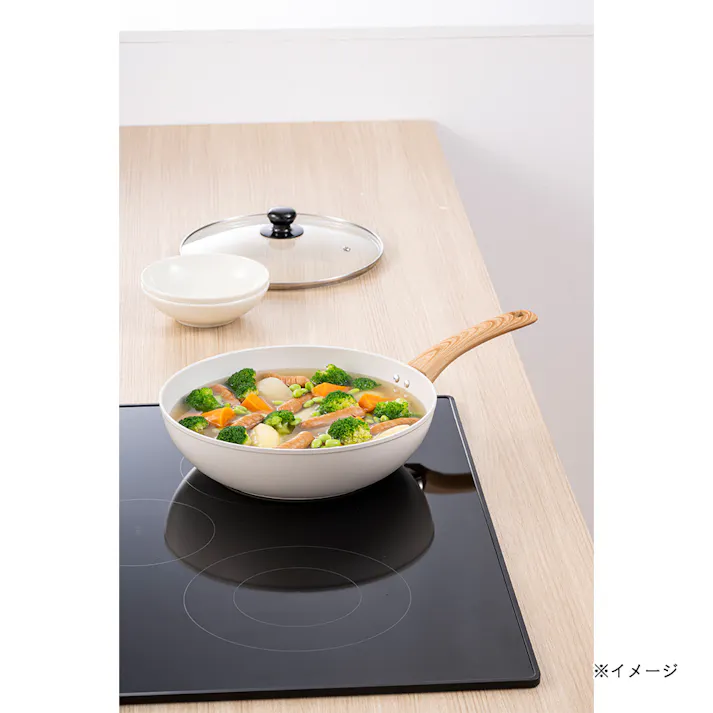 IH対応 セラミックフライパン 28深型