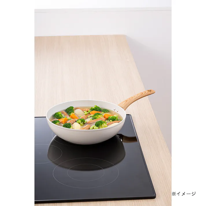 IH対応 セラミックフライパン 28深型