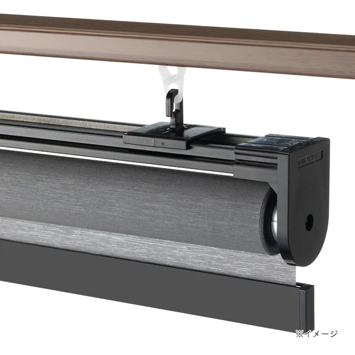 スリムロールスクリーン用レール引掛けパーツ ブラック 2個入