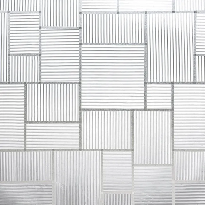 CAINZ MAKE デザイン窓フィルム 格子クリア 92×90cm