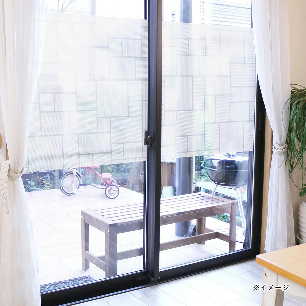 CAINZ MAKE デザイン窓フィルム 格子クリア 92×90cm | 窓フィルム 通販