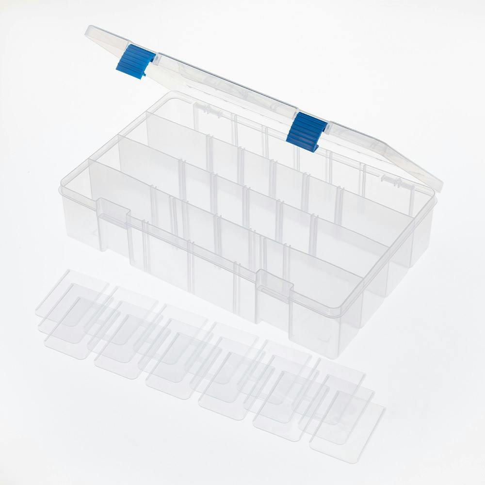 カインズ パーツケース 深型ワイド クリア 幅36cm 奥行22.8cm 高さ8cm