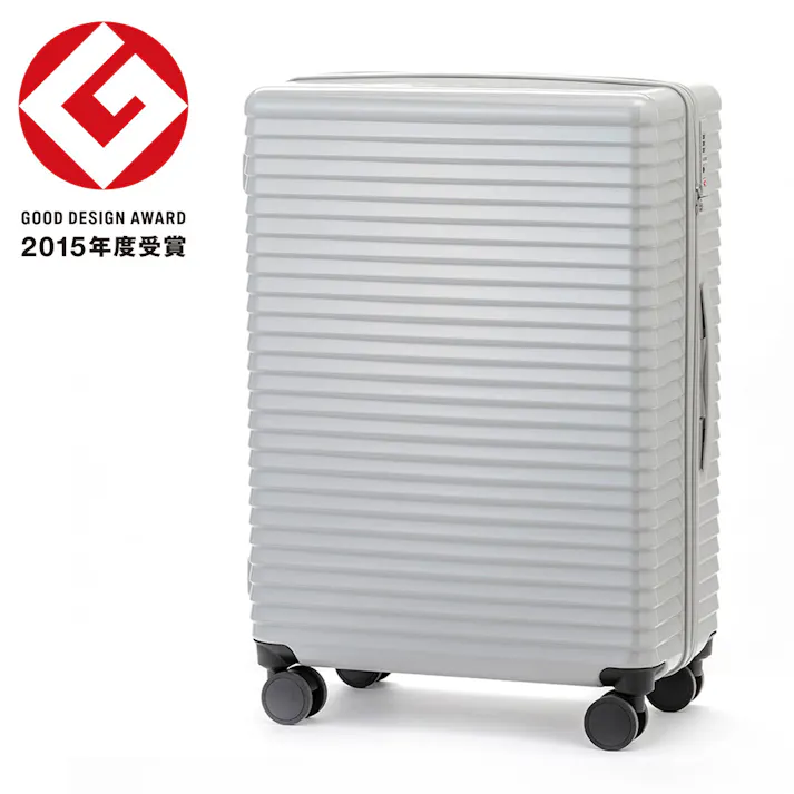 TRADDY すぅーと転がるキャスター付きキャリー 85L クールグレー