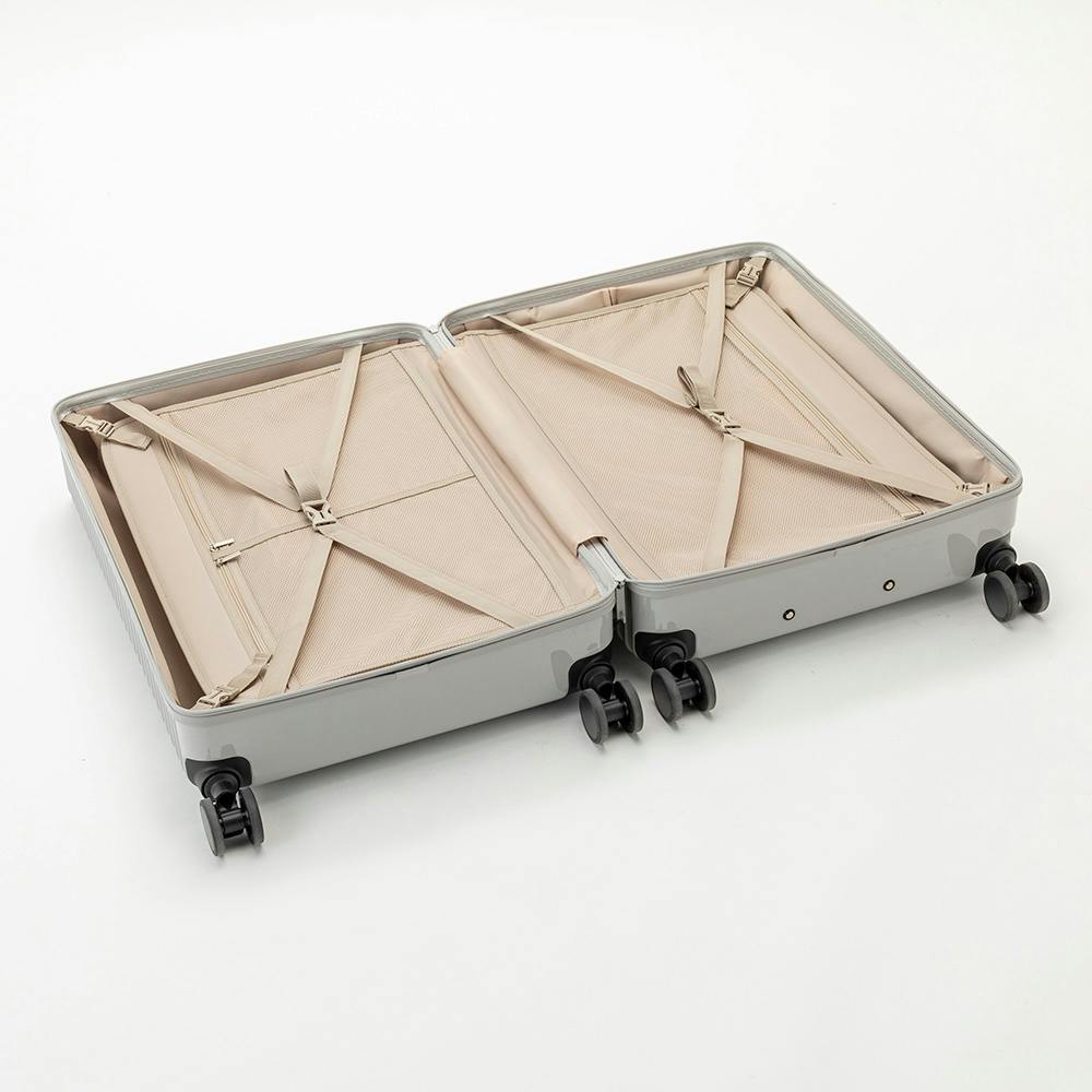 TRADDY すぅーと転がるキャスター付きキャリー 85L クールグレー