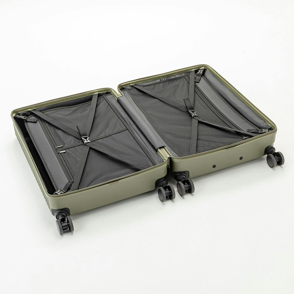 TRADDY すぅーと転がるキャスター付きキャリー 85L オリーブ