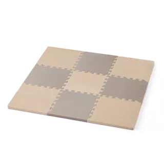 防音極厚 ジョイントフロアマット ベージュ/モカ 30