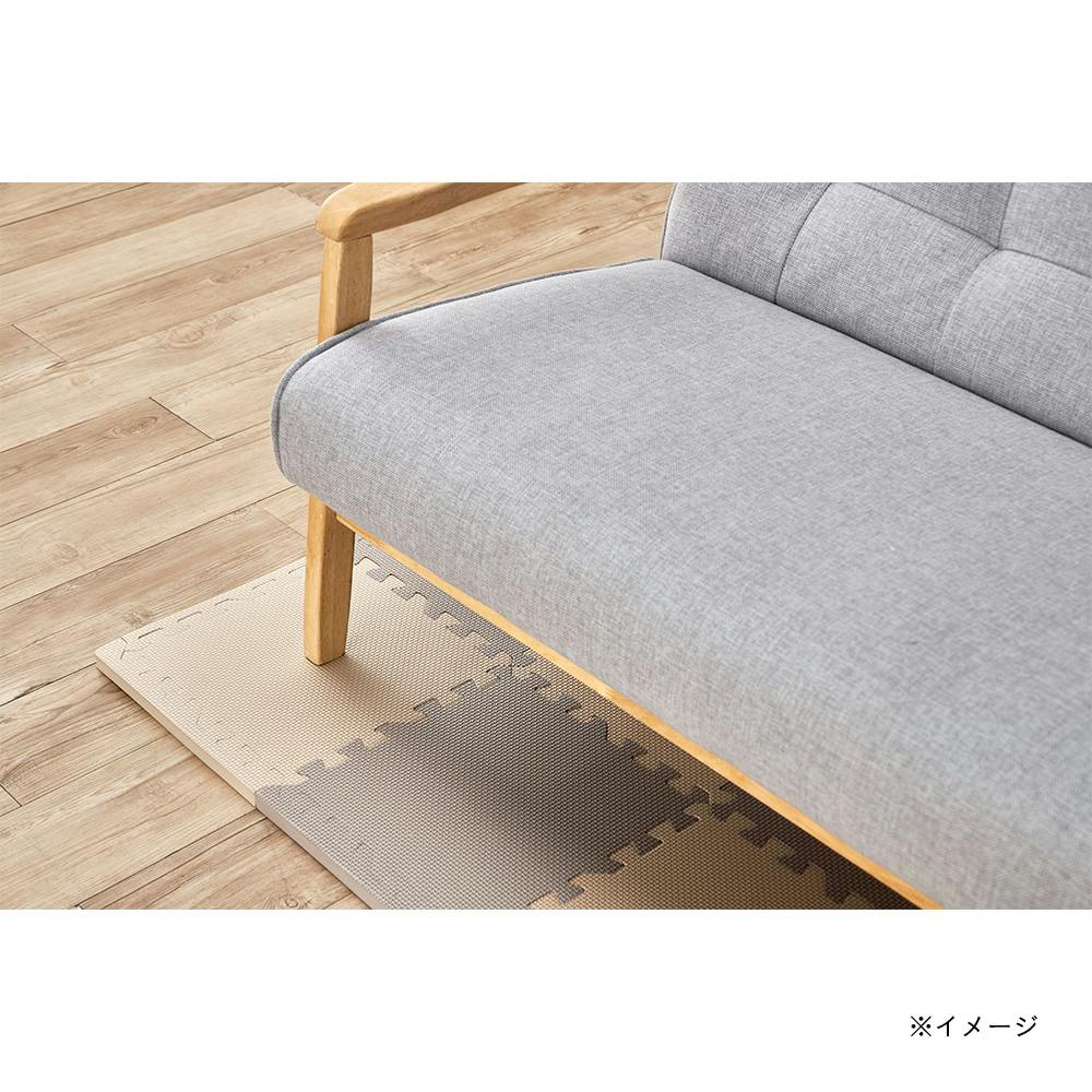 防音極厚 ジョイントフロアマット ベージュ/モカ 30 | ラグ