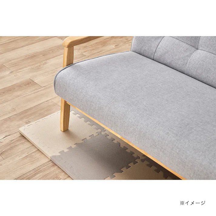 防音極厚 ジョイントフロアマット ベージュ/モカ 30