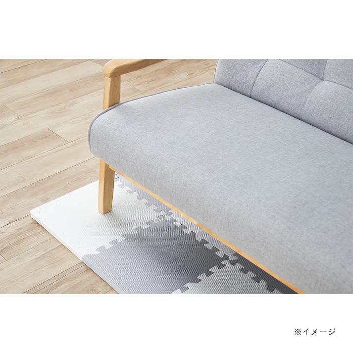 防音極厚 ジョイントフロアマット ホワイト/グレー 30