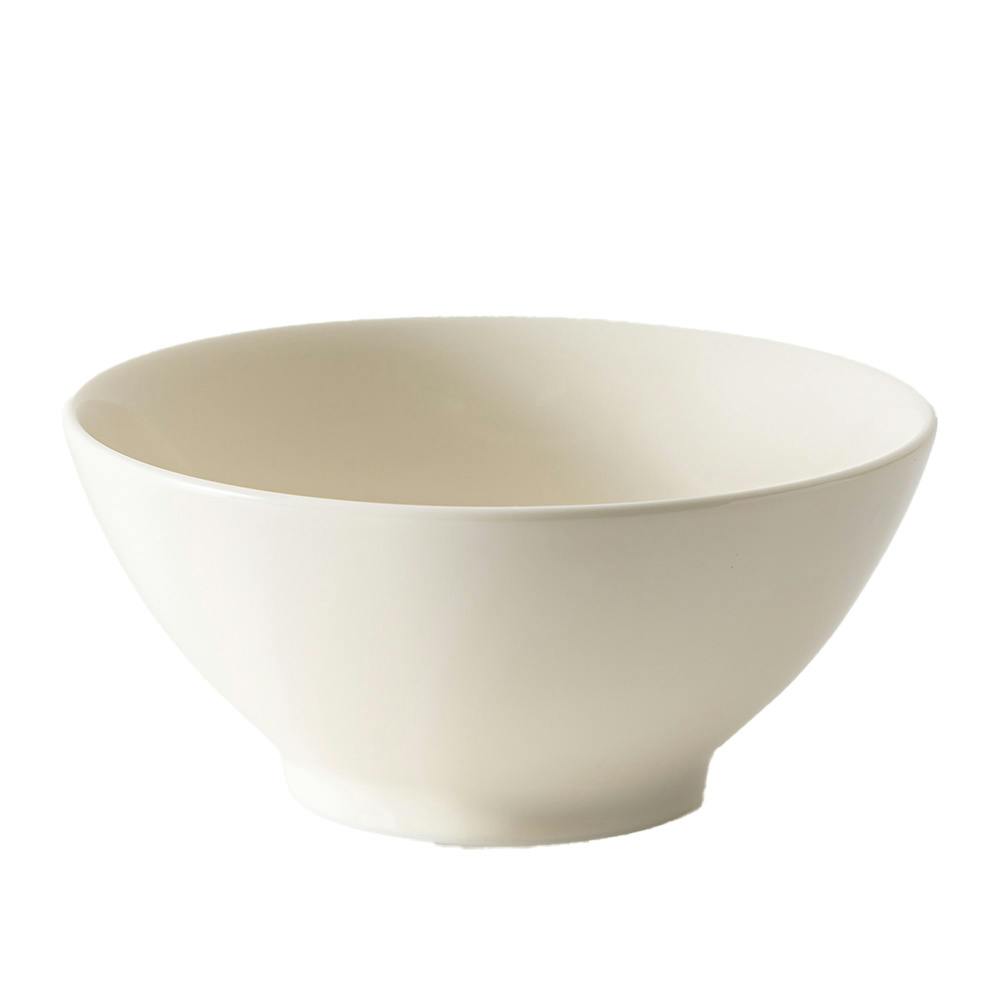 軽スタ 軽量磁器食器 どんぶり 15cm クリーム
