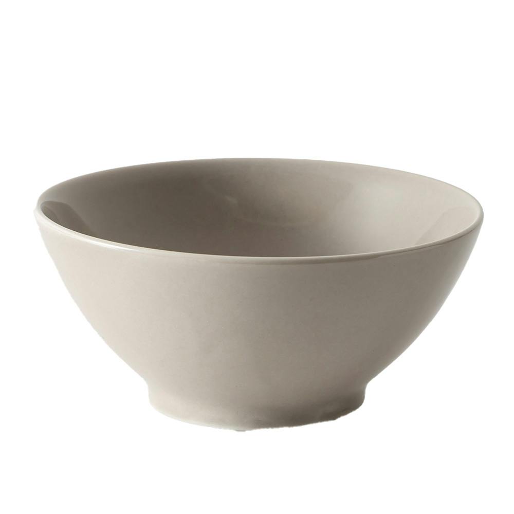 軽スタ 軽量磁器食器 どんぶり ウォームグレー 15cm