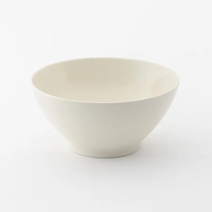 軽スタ 軽量磁器食器 どんぶり 18cm クリーム