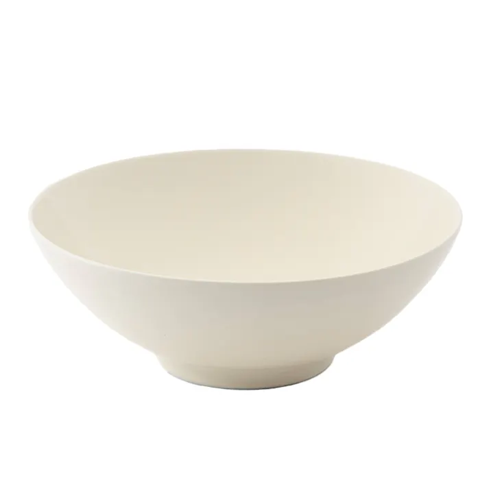 軽スタ 軽量磁器食器 ラーメンどんぶりクリーム