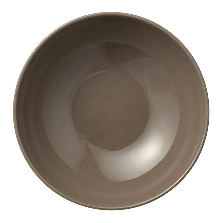 軽スタ 軽量磁器食器 深皿 13cm ブラウン