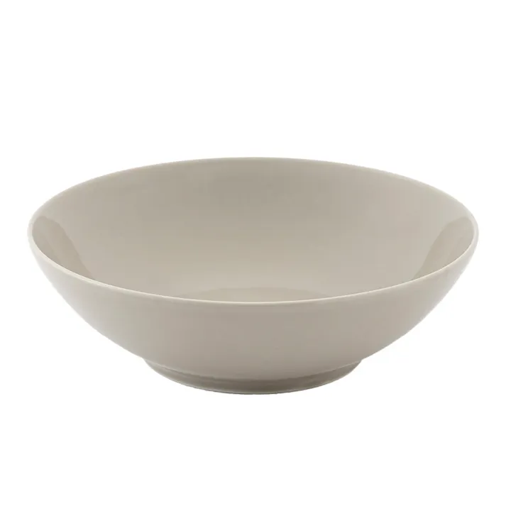 軽スタ 軽量磁器食器 深皿 18cm ウォームグレー