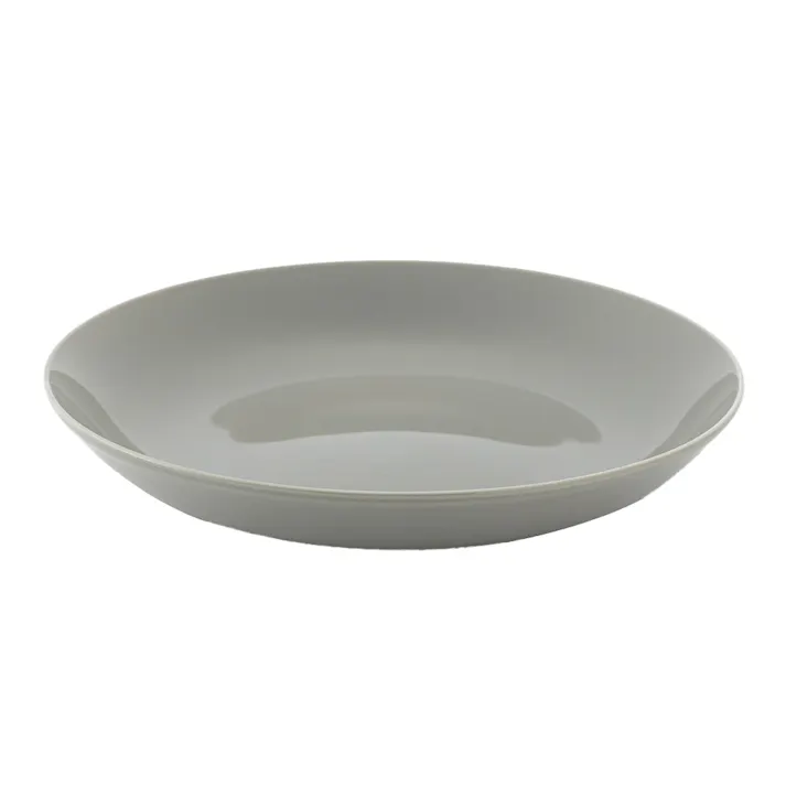 軽スタ 軽量磁器食器 プレート クールグレー 22cm