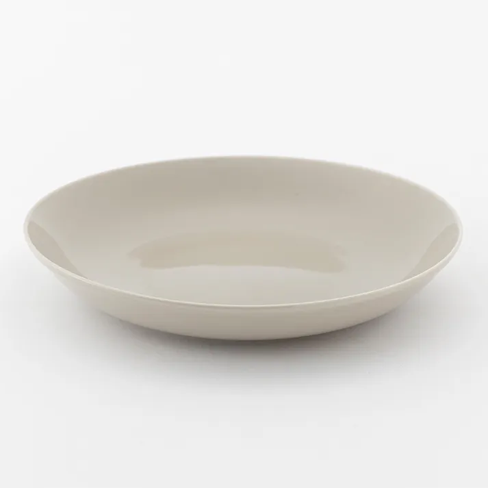 軽スタ 軽量磁器食器 プレート 22cm ウォームグレー