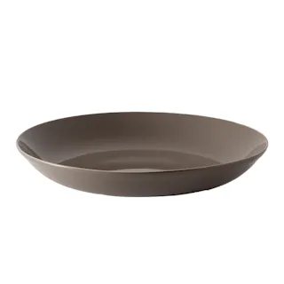 軽スタ 軽量磁器食器 プレート ブラウン 22.5cm