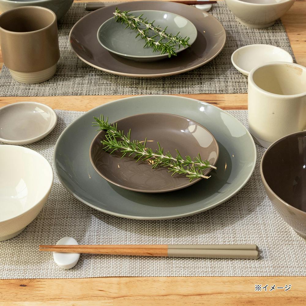 軽スタ 軽量磁器食器 プレート24cm クールグレー | 食器・グラス